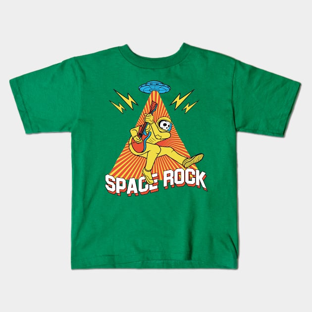 Space Rock Kids T-Shirt by rjartworks